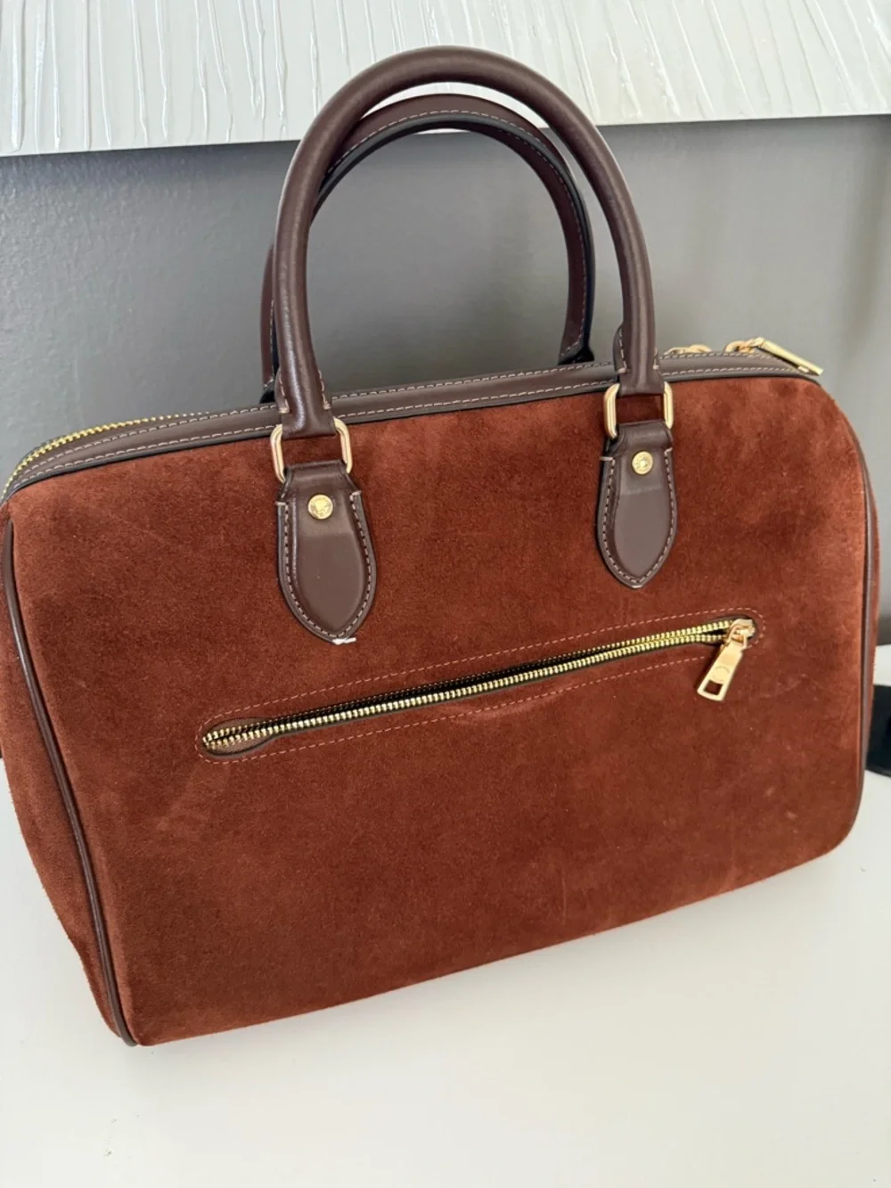Coach Large Rowan in Suede - Picture 3 of 6